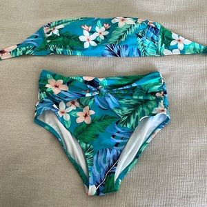 Kona Sol High Waisted Tropical 2-piece